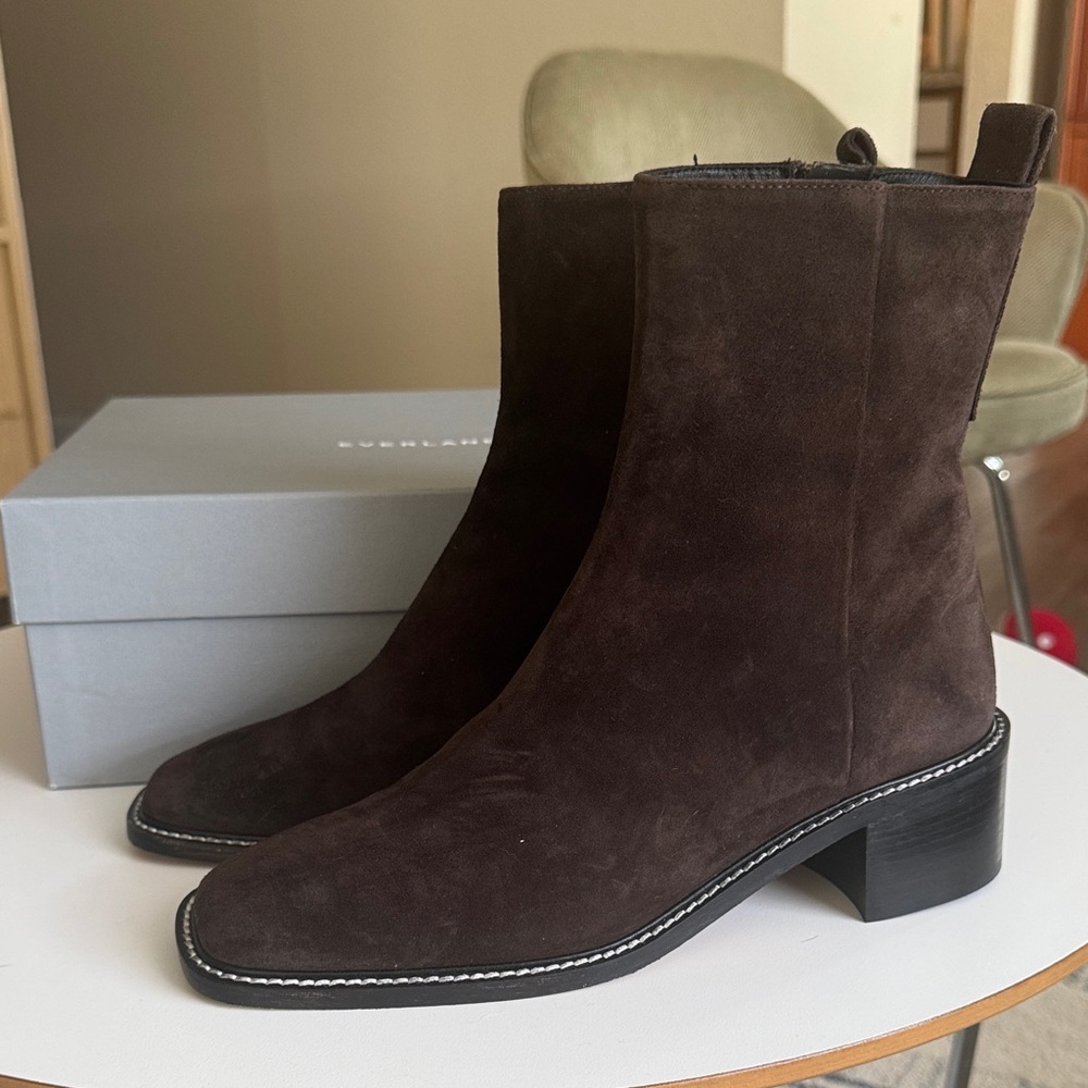 Everlane Brown Suede City Boot